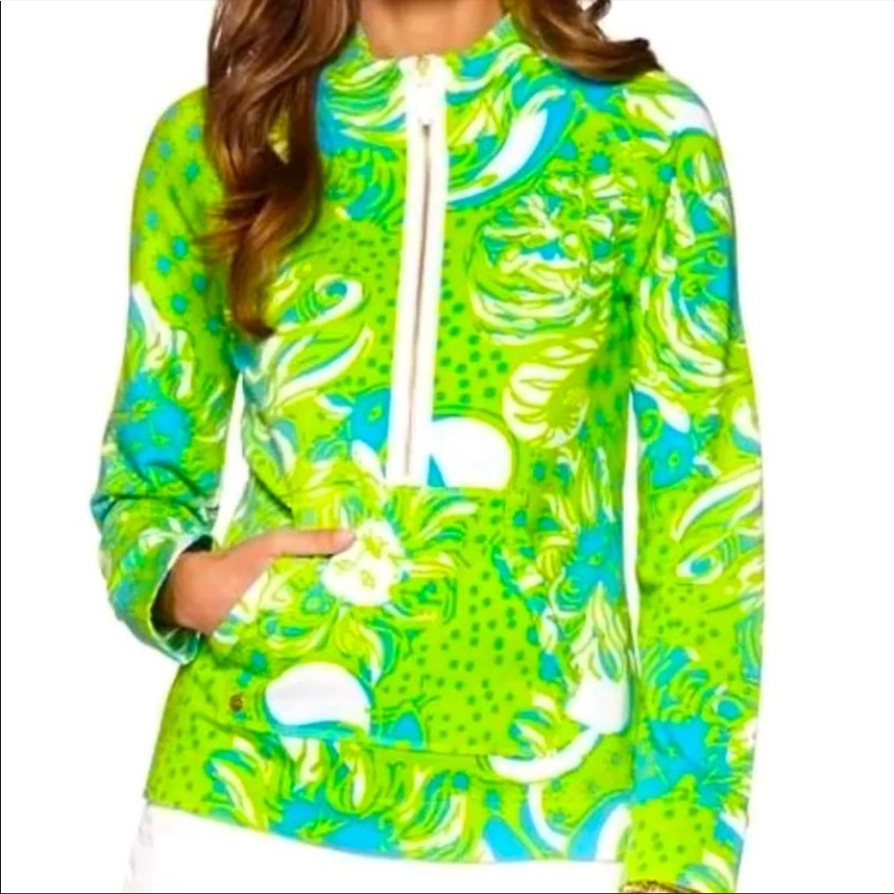 Lilly Pulitzer limeade roar of the jungle poppover